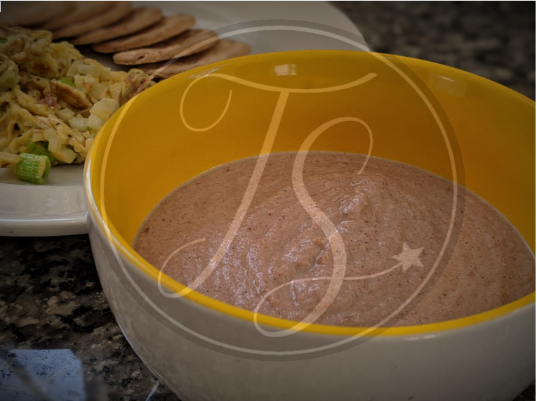 Peanut Porridge served in porridge bowl